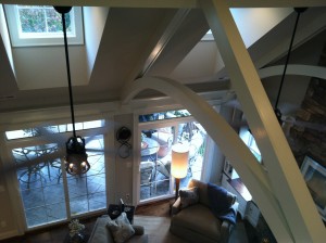 Vaulted ceiling Family Room