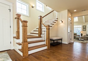 Quality construction, handscraped maple flooring