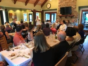 Meeting in clubhouse